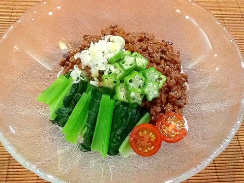 たっぷり肉味噌のっけ＊冷やしそうめん